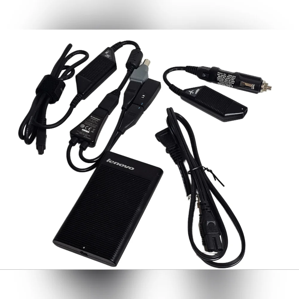 Lenovo Ultraslim AC/DC Combo Adapter Charging Kit Power Hub, Auto Aircraft Use